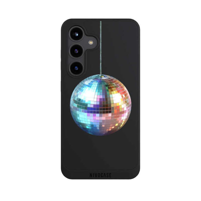Galaxy S24 NIVOpure Disco Balls Party Blue Gold Transparent with AI