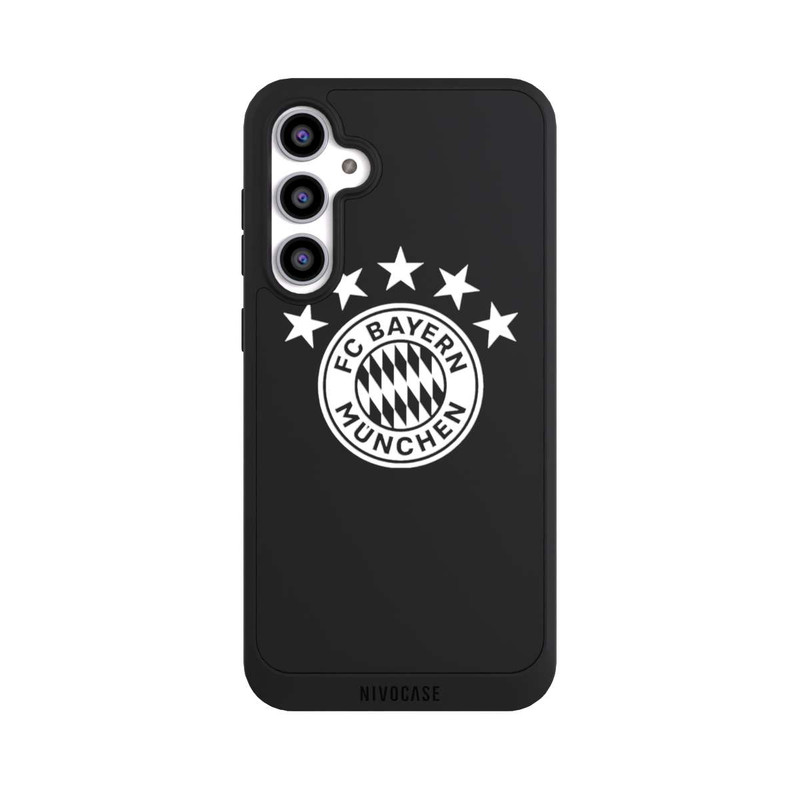 Galaxy S23 FE NIVOpure FCB Logo einfarbig mit Sternen - ohne Hintergrund