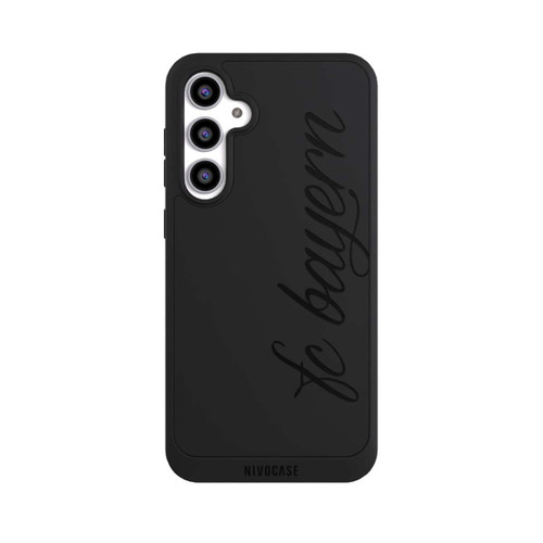 Samsung Galaxy S23 FE NIVOpure Schwarzes FCB Girlmotiv - ohne Hintergrund