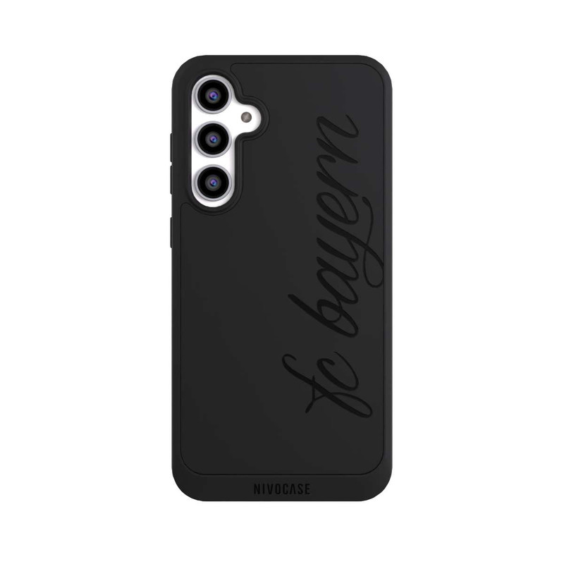 Galaxy S23 FE NIVOpure Schwarzes FCB Girlmotiv - ohne Hintergrund