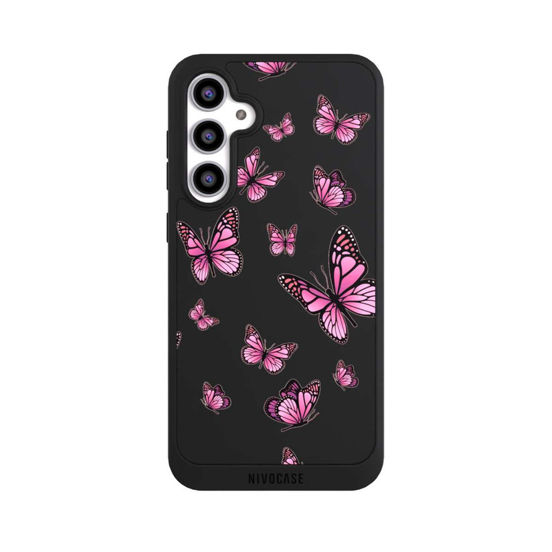 Galaxy S23 FE NIVOpure Schmetterlinge pink