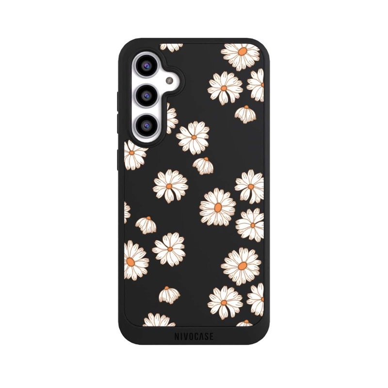 Galaxy S23 FE NIVOpure Flowerpower Tapete Weiss