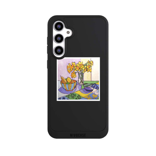 Samsung Galaxy S23 FE NIVOpure Daffodil Patchwork, 2023, by Catherine J Martzloff