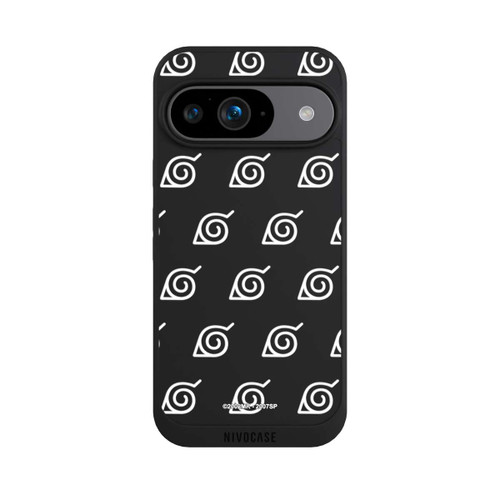 Google Pixel 9 NIVOpure white Konoha-Pattern Transparent