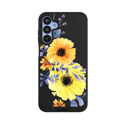 Samsung Galaxy A15 5G NIVOpure Gelbe schwedische Blumen