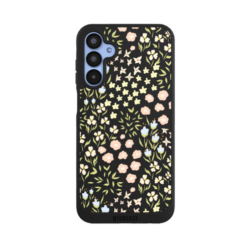 Samsung Galaxy A15 5G NIVOpure Blumenmuster Pastell Transparent