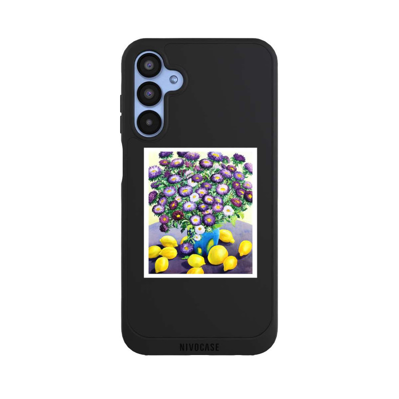 Galaxy A15 5G NIVOpure Purple Asters and Lemons by Christopher Ryland