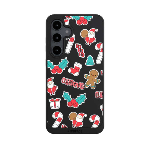 Samsung Galaxy S24 FE 5G NIVOpure Christmas Pattern transparent