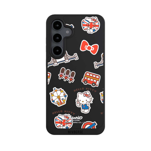 Samsung Galaxy S24 FE 5G NIVOpure Hello Kitty Londoner Abzeichen Transparent