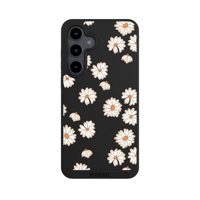 Galaxy S24 FE NIVOpure Fond Flower Power blanc