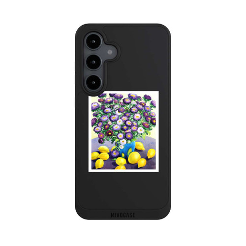 Samsung Galaxy S24 FE 5G NIVOpure Purple Asters and Lemons by Christopher Ryland