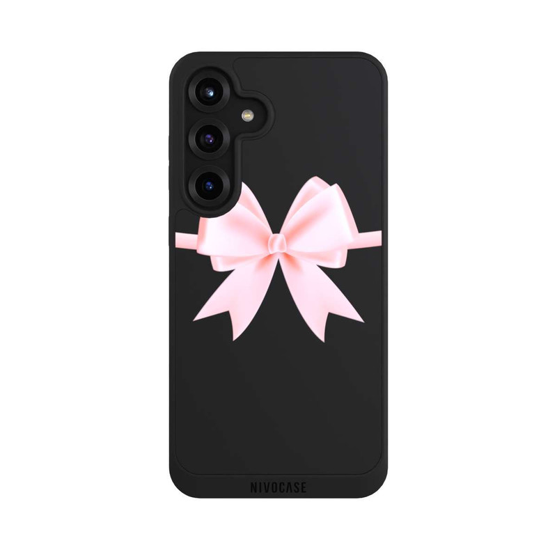 Galaxy S25 + NIVOpure Rosa Schleife ohne Hintergrund