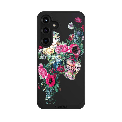 Samsung Galaxy S25+  NIVOpure Blumen-Totenkopf transparent