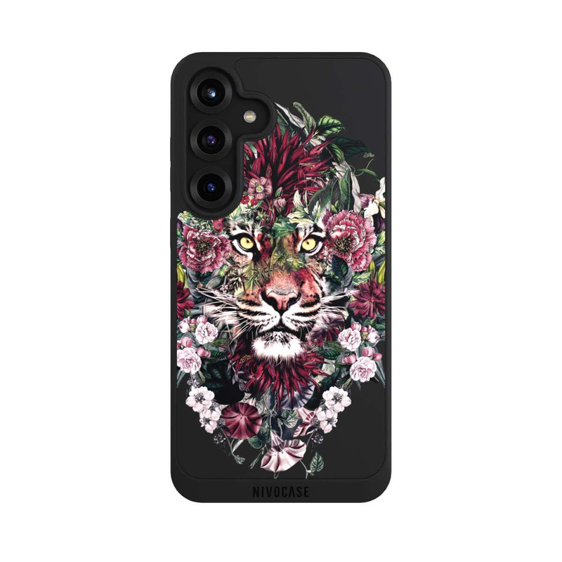 Galaxy S25 + NIVOpure Tigre floral sans fond