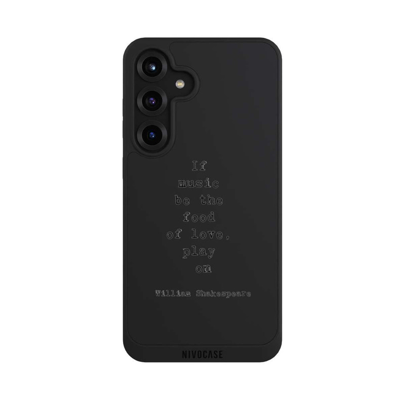 Galaxy S25 + NIVOpure Shakespeare Music Food Transparent