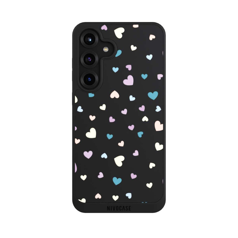 Galaxy S25 + NIVOpure Coeurs pastel