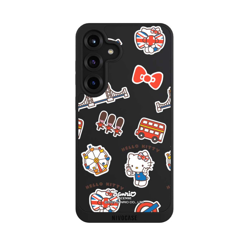 Galaxy S25 + NIVOpure Hello Kitty Londoner Abzeichen Transparent