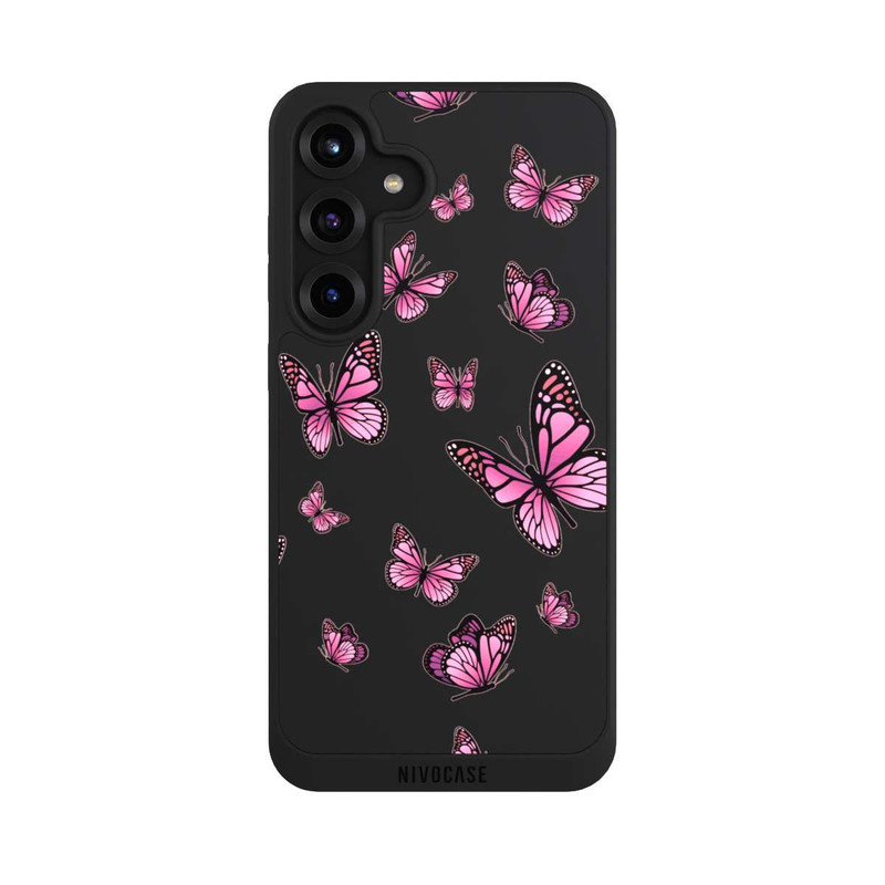 Galaxy S25 + NIVOpure Schmetterlinge pink