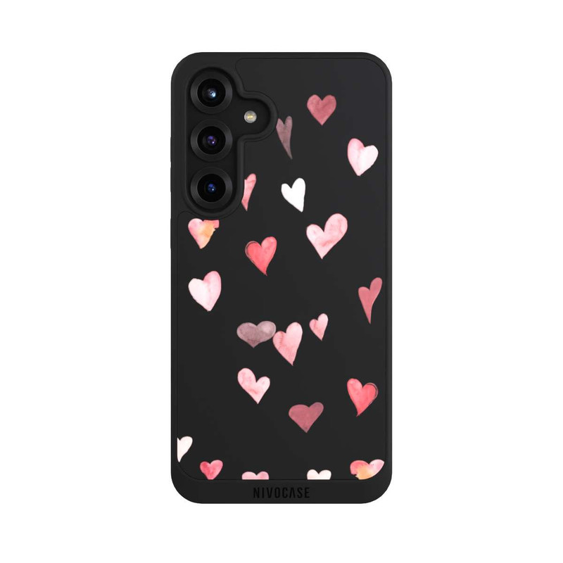 Galaxy S25 + NIVOpure Coeurs de Saint-Valentin tombant