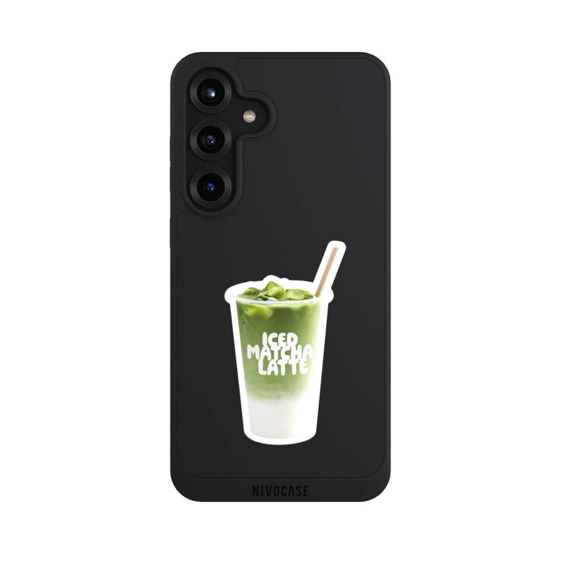 Galaxy S25 + NIVOpure Iced Matcha Latte