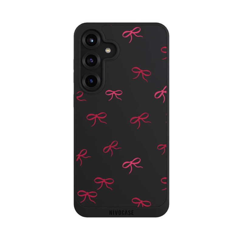 Galaxy S25 + NIVOpure Schleifen Muster Rot