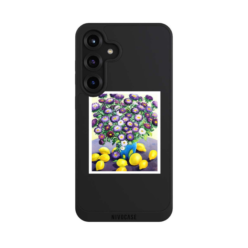 Galaxy S25 + NIVOpure Purple Asters and Lemons by Christopher Ryland