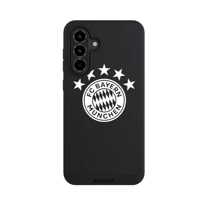 Galaxy A36 5G NIVOpure FCB Logo einfarbig mit Sternen - ohne Hintergrund
