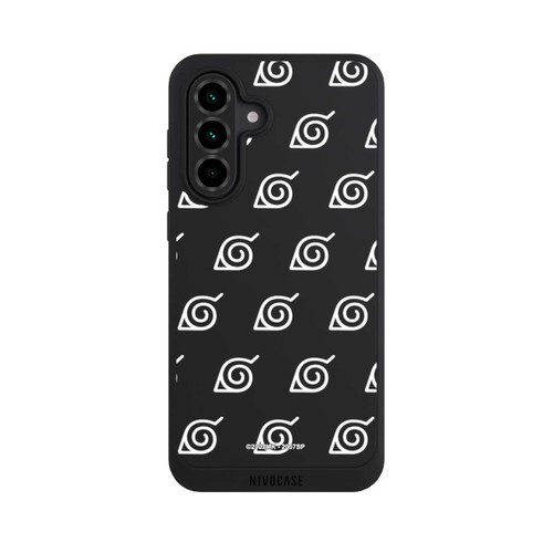 Samsung Galaxy A36 5G NIVOpure Konoha Pattern Blanc sur Fond Transparent