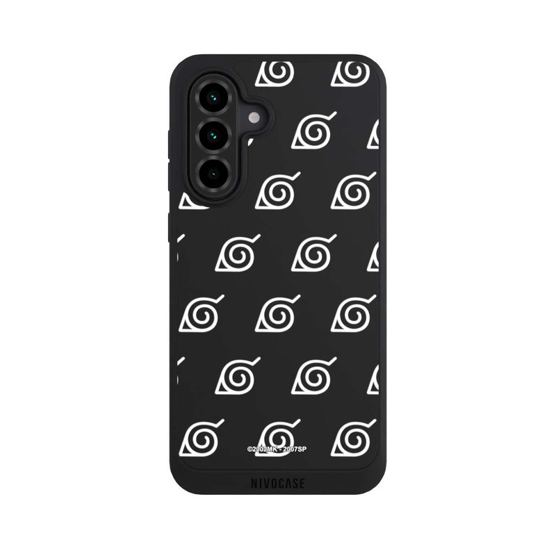 Galaxy A36 5G NIVOpure Konoha Pattern Blanc sur Fond Transparent