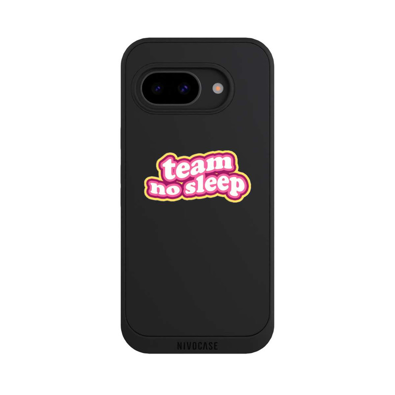 Pixel 9 a NIVOpure Team No Sleep 70s Transparent