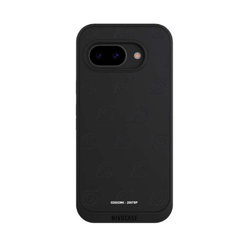 Google Pixel 9a NIVOpure Schwarzes Konoha-Muster Transparent