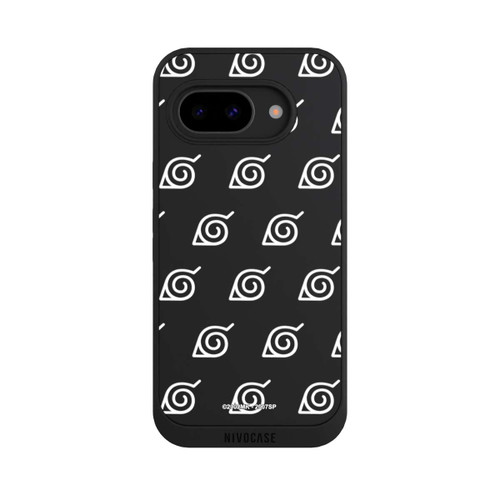 Google Pixel 9a NIVOpure Weißes Konoha-Muster Transparent