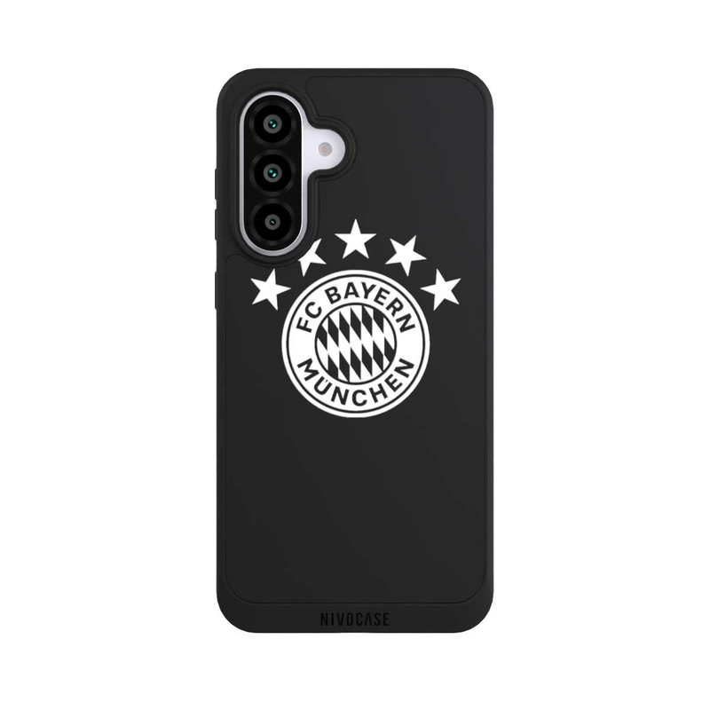 Galaxy A56 5G NIVOpure FCB Logo einfarbig mit Sternen - ohne Hintergrund