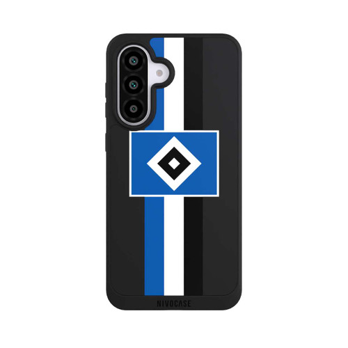 Samsung Galaxy A56 5G NIVOpure HSV Streifen - Blau-Weiß-Schwarz - ohne Hintergrund