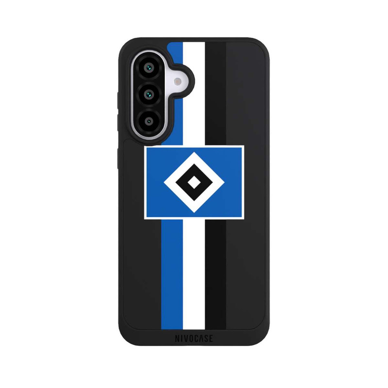 Galaxy A56 5G NIVOpure HSV Streifen - Blau-Weiß-Schwarz - ohne Hintergrund