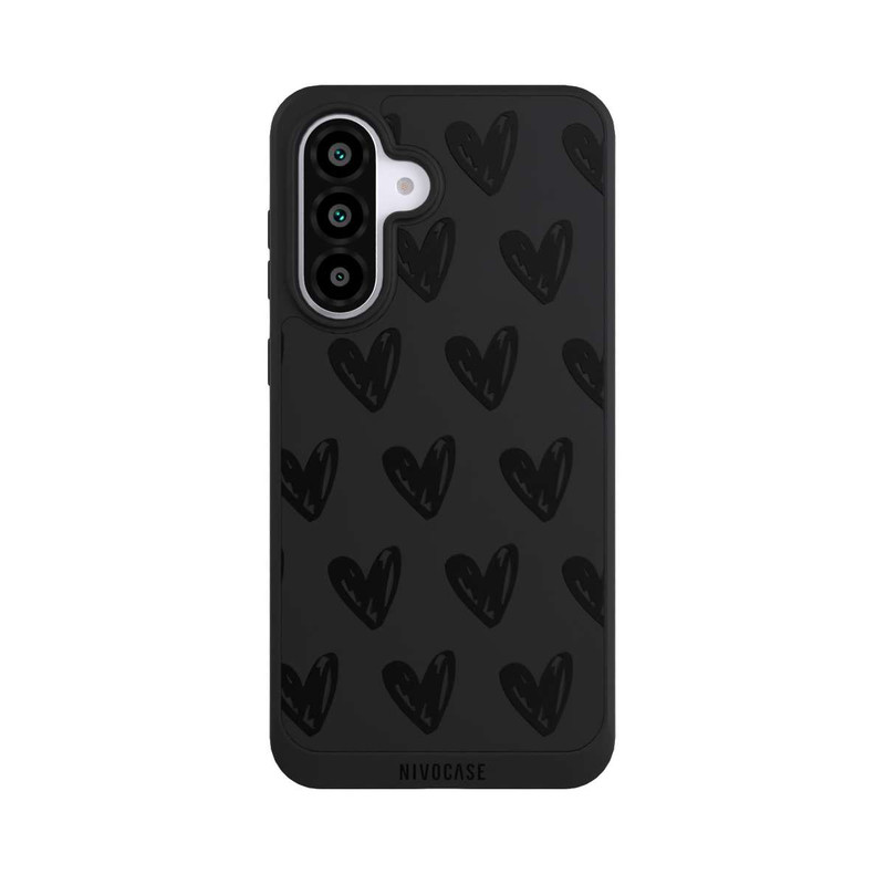 Galaxy A56 5G NIVOpure Herzen Schwarz ohne Hintergrund