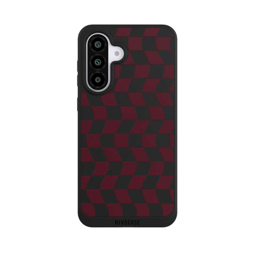 Samsung Galaxy A56 5G NIVOpure Rouge vin en damier