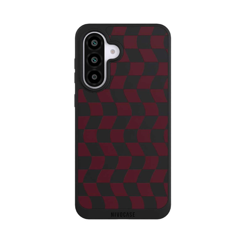 Galaxy A56 5G NIVOpure Checkered wine red