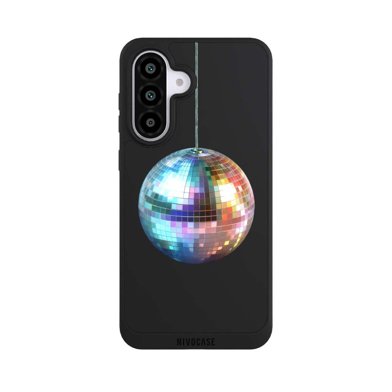 Galaxy A56 5G NIVOpure Discokugel Party Blau Gold Transparent mit KI