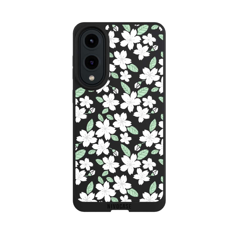 Galaxy S25 Edge NIVOpure Fleurs Blanches sans Fond