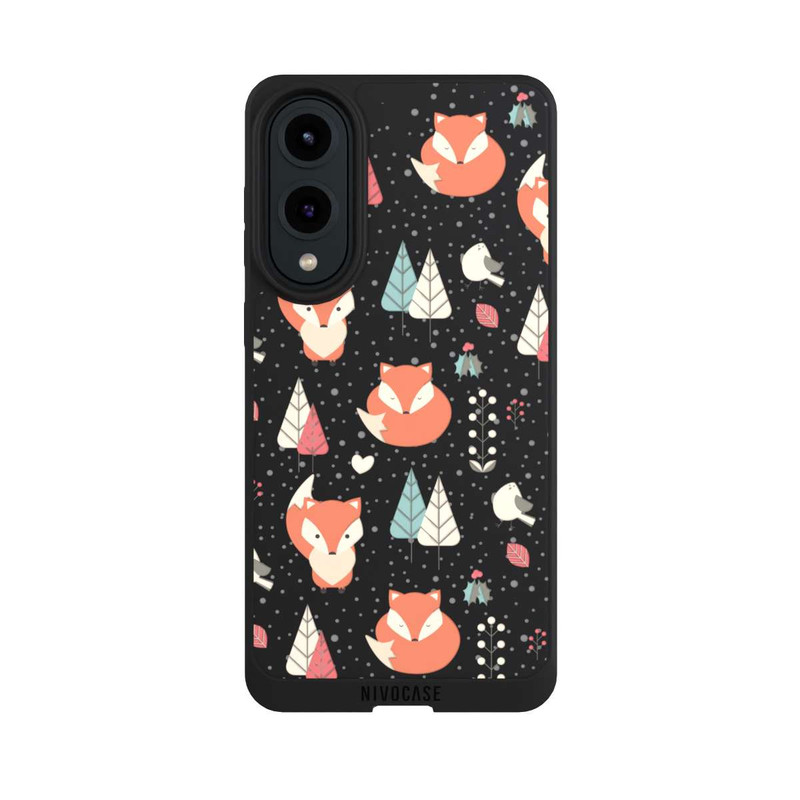 Galaxy S25 Edge NIVOpure Motif Renards sans Fond