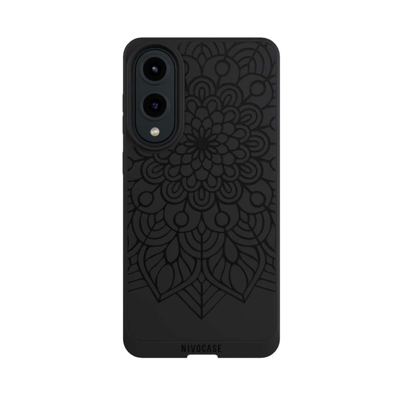 Galaxy S25 Edge NIVOpure Mandala Indien Noir sans Fond