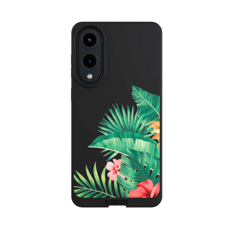 Galaxy S25 Edge NIVOpure Fleurs tropicales sans fond