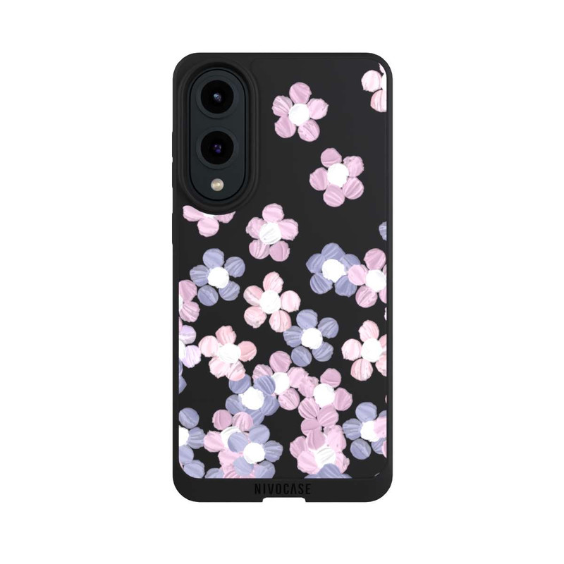 Galaxy S25 Edge NIVOpure Fleurs simples transparentes