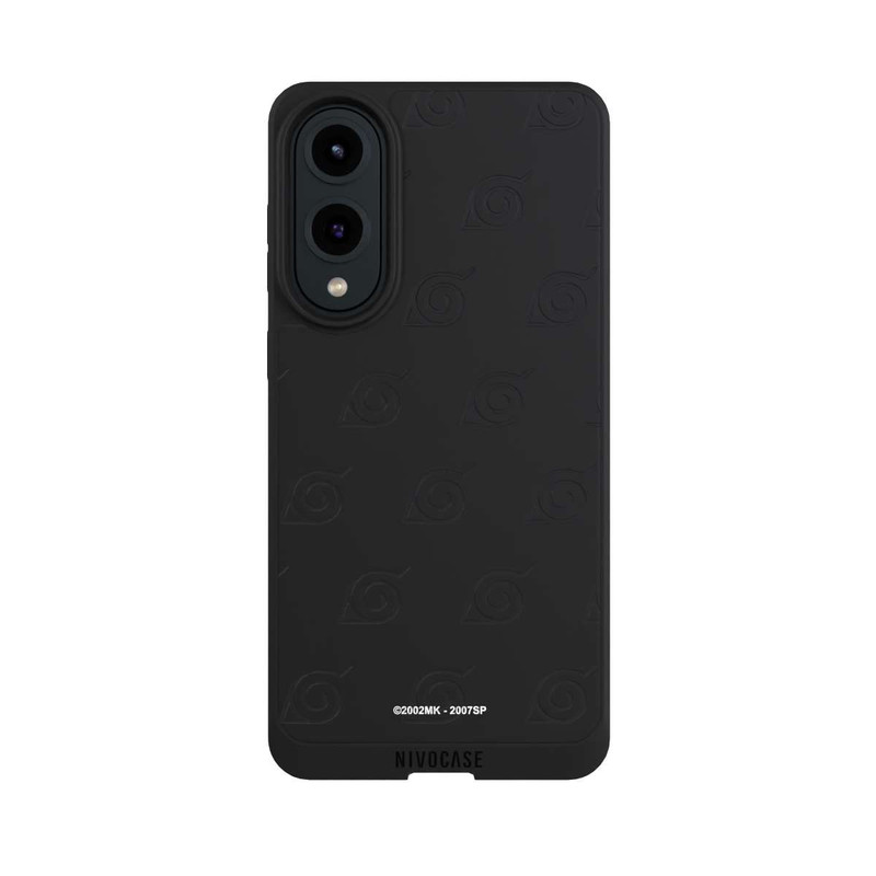 Galaxy S25 Edge NIVOpure Schwarzes Konoha-Muster Transparent