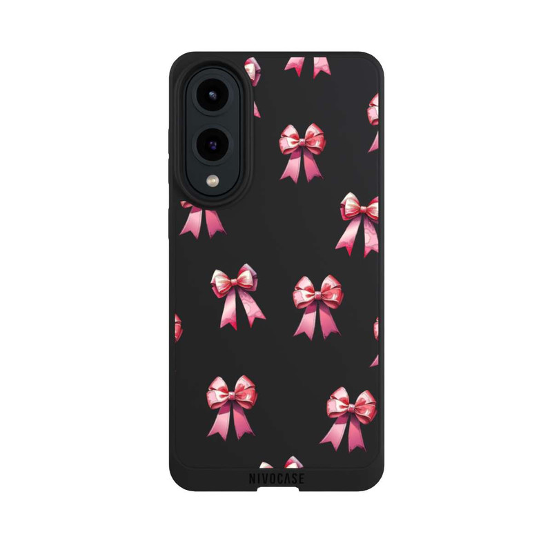Galaxy S25 Edge NIVOpure Bow Red Pattern Watercolor Transparent