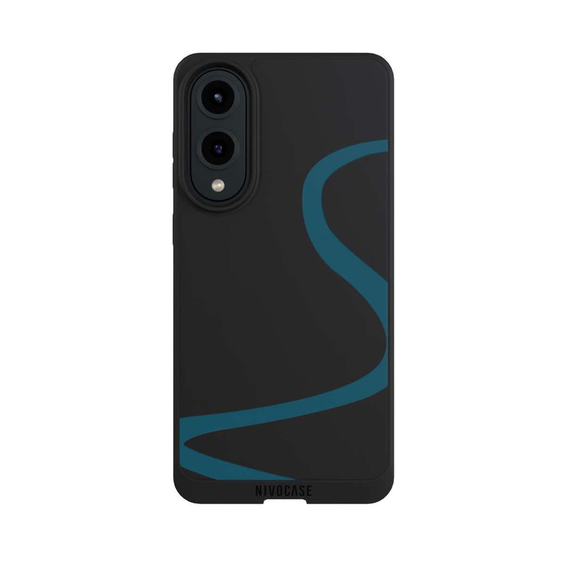 Galaxy S25 Edge NIVOpure Blue Line Transparent