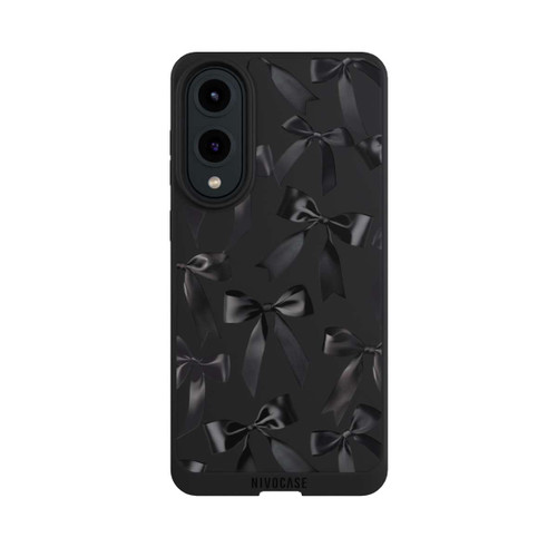 Samsung Galaxy S25 Edge NIVOpure Schwarze Satinschleifen