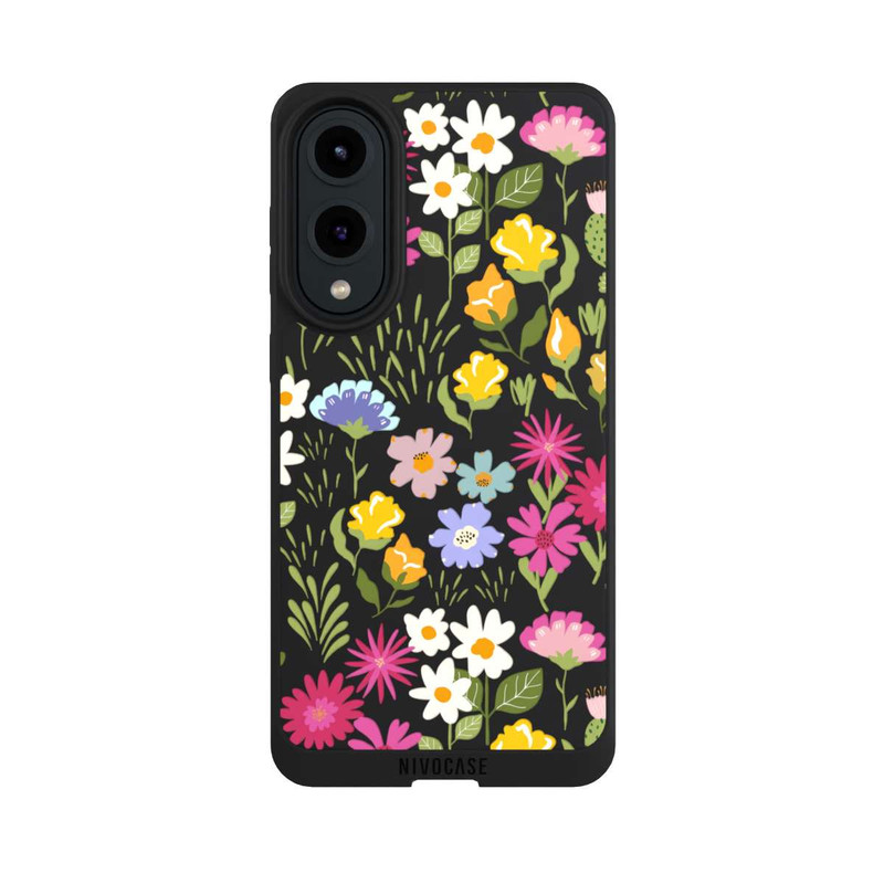 Galaxy S25 Edge NIVOpure Bunte Sommerblumen Transparent