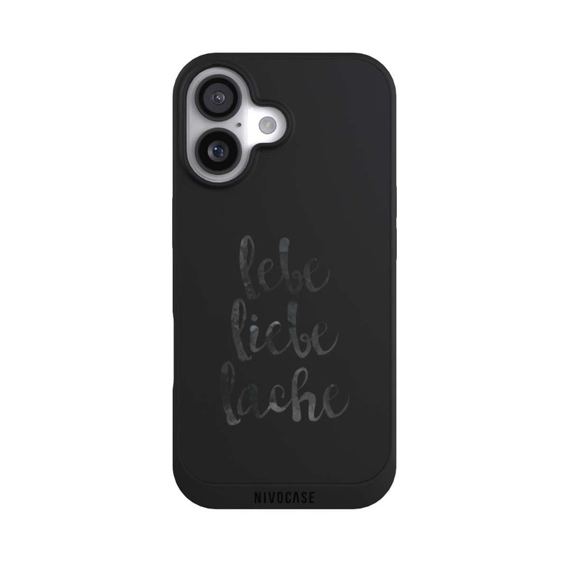iPhone 17 NIVOpure Lebe Liebe Lache ohne Hintergrund